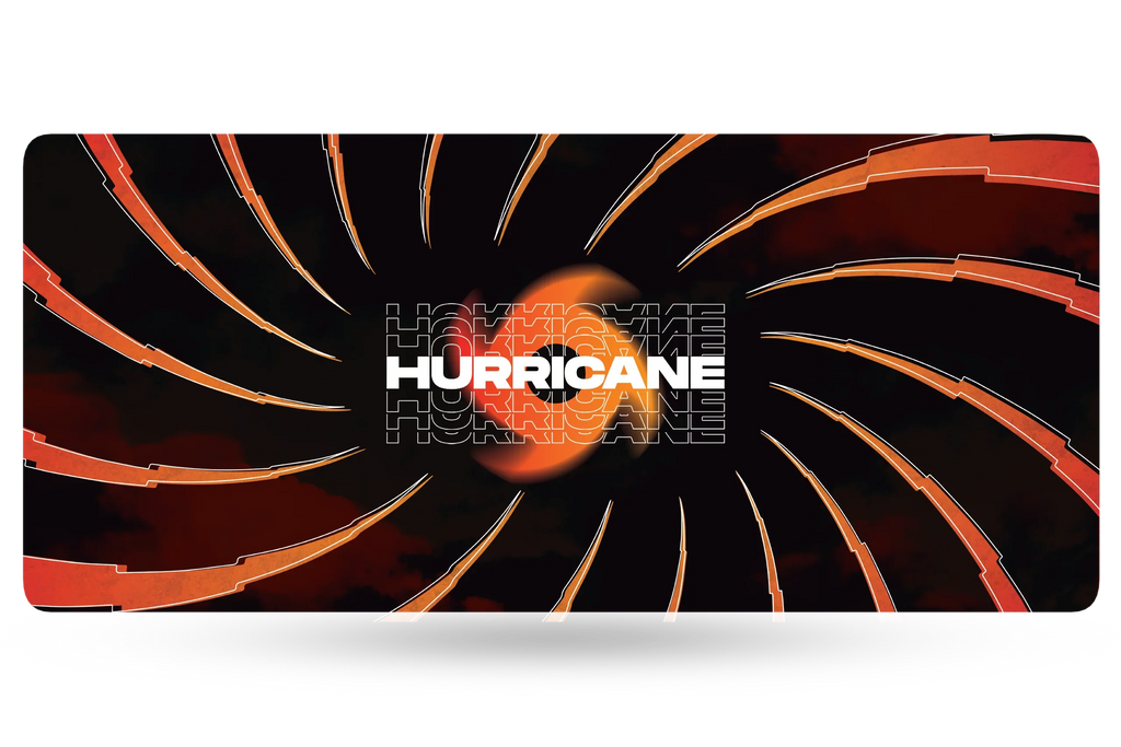 QwertyKey Hurricane gamer asztali egérpad, vízálló, varrott szélek, 4 mm, csúszásmentes gumitalp