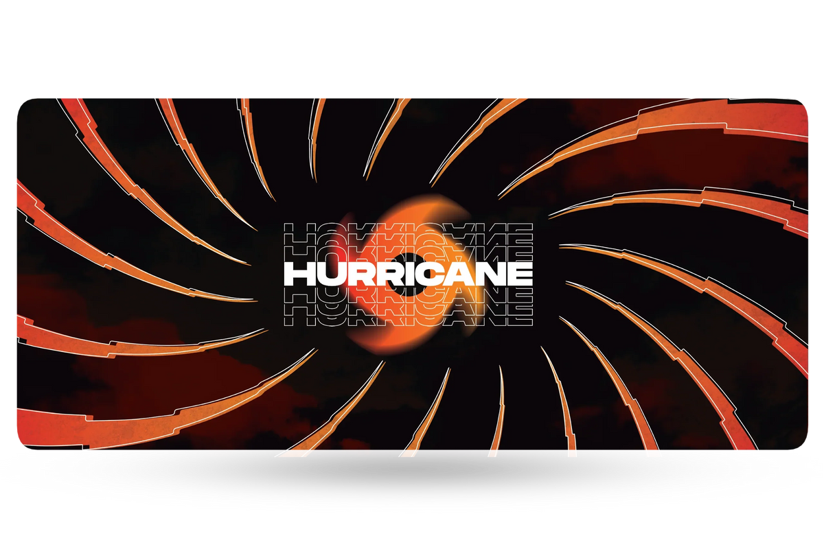 QwertyKey Hurricane gamer asztali egérpad, vízálló, varrott szélek, 4 mm, csúszásmentes gumitalp