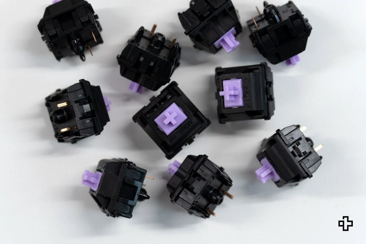 Gateron Oil King Purple – csendes taktilis mechanikus switch