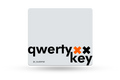 QwertyKey White Esports Glass gamer egérpad, 3,2 mm, csúszásmentes TPU talp