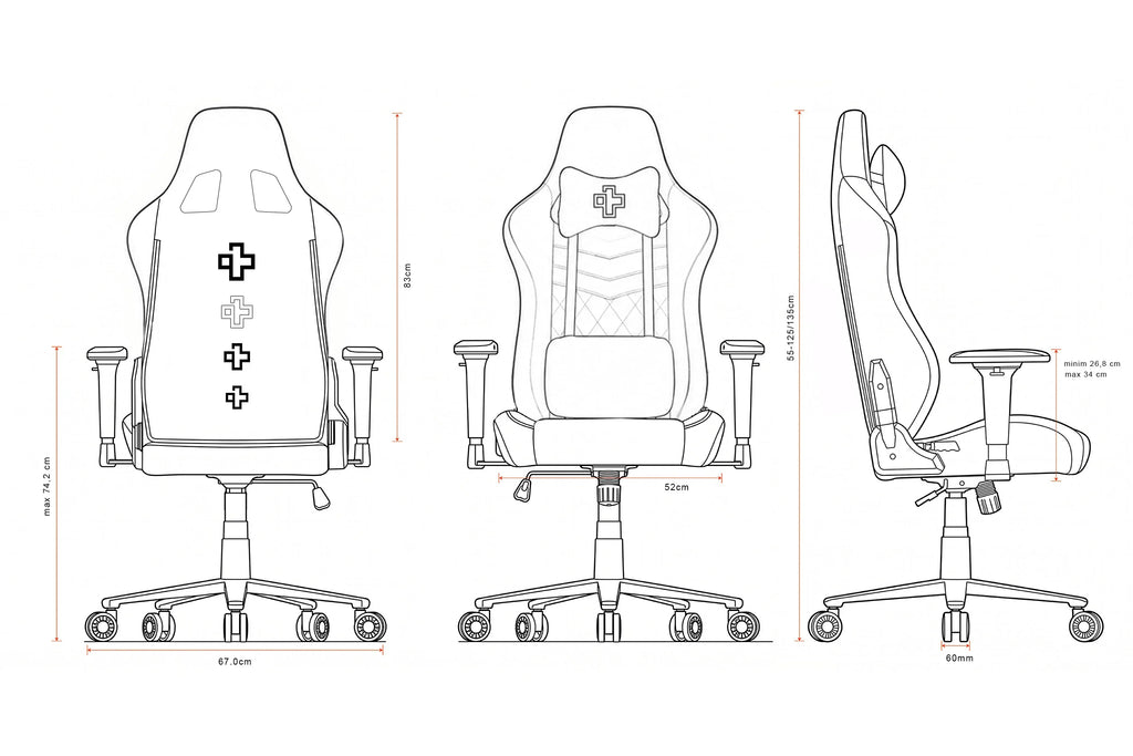 QwertyKey – QK/ALT szürke gamer szék
