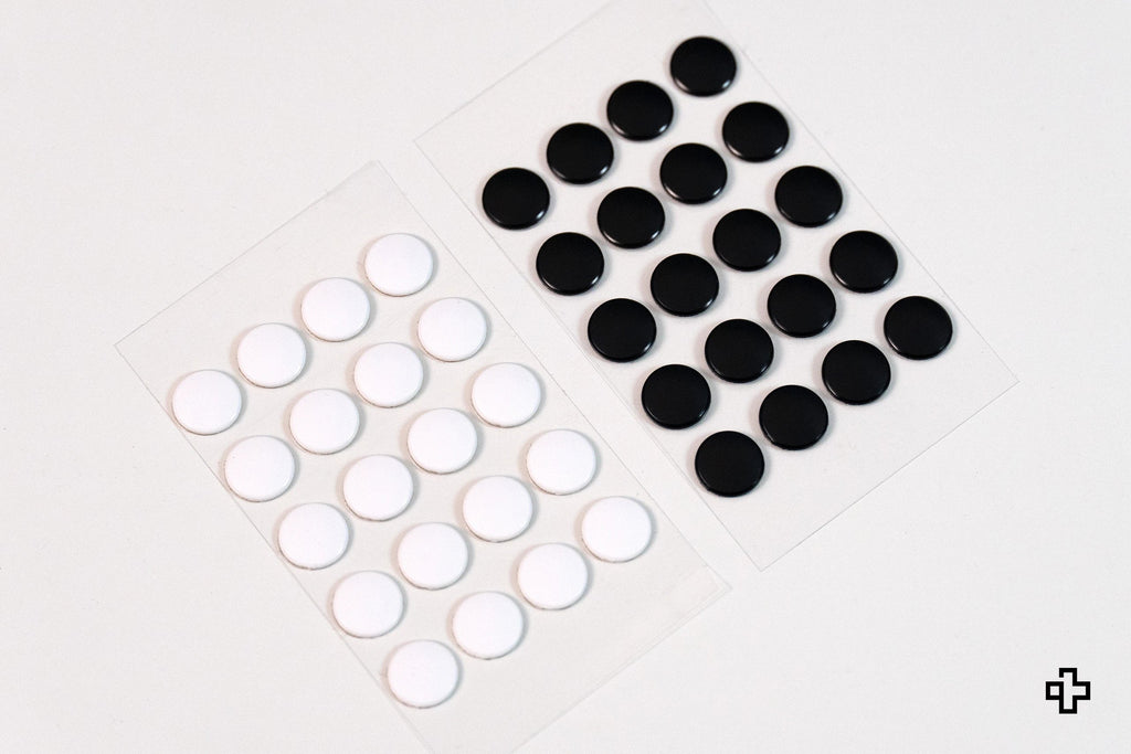 QwertyKey Glass egértalpak, 40 db pötty | PTFE + UPE