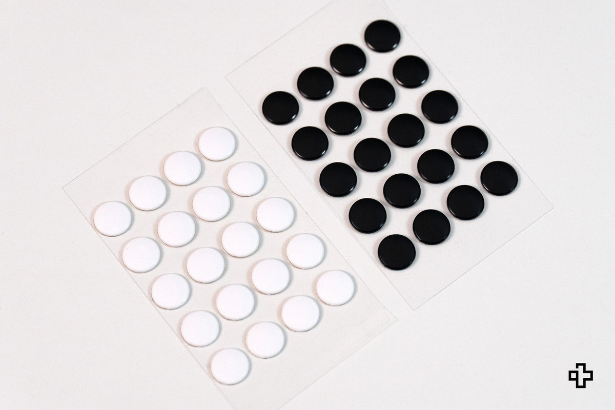 QwertyKey Glass egértalpak, 40 db pötty | PTFE + UPE