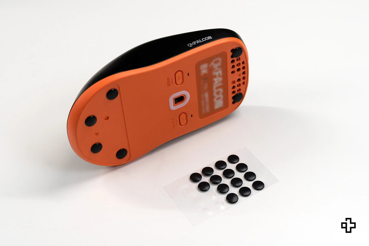 QwertyKey Glass egértalpak, 40 db pötty | PTFE + UPE