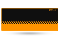 QwertyKey x ClipFixTV gamer asztali egérpad, vízálló, varrott szélek, 4 mm, csúszásmentes gumitalp