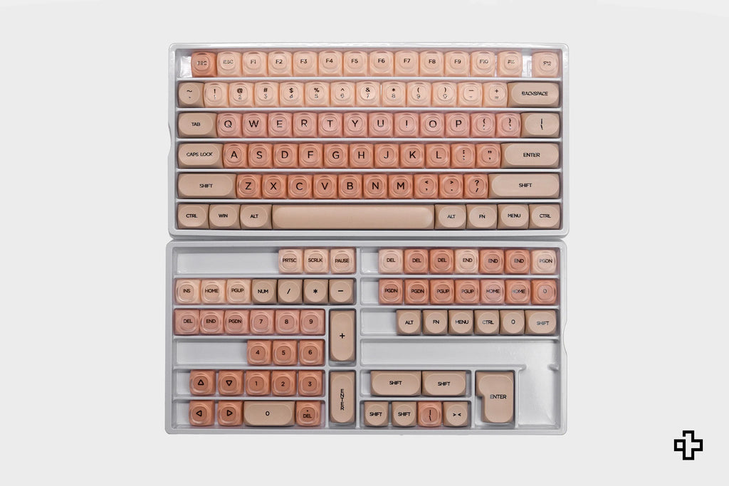 QwertyKey Peach Cream HOA profilú keycap szett