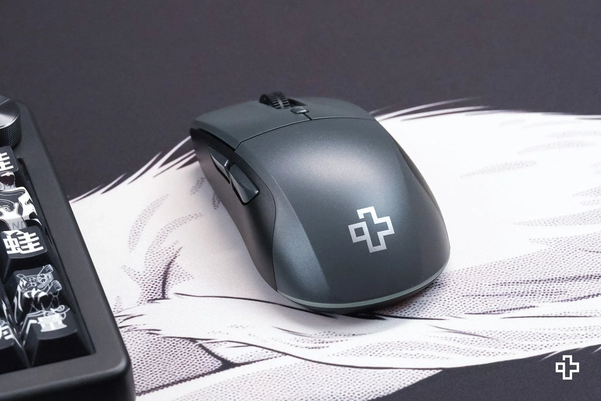 QwertyKey Flow Office vezeték nélküli Bluetooth RGB egér, fekete