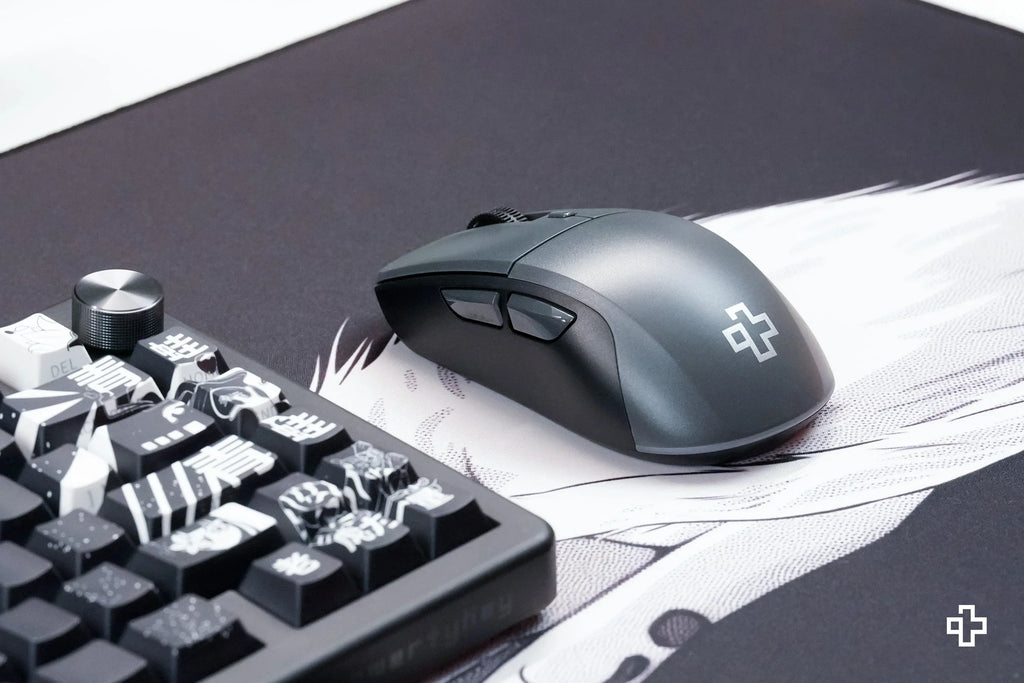 QwertyKey Flow Office vezeték nélküli Bluetooth RGB egér, fekete