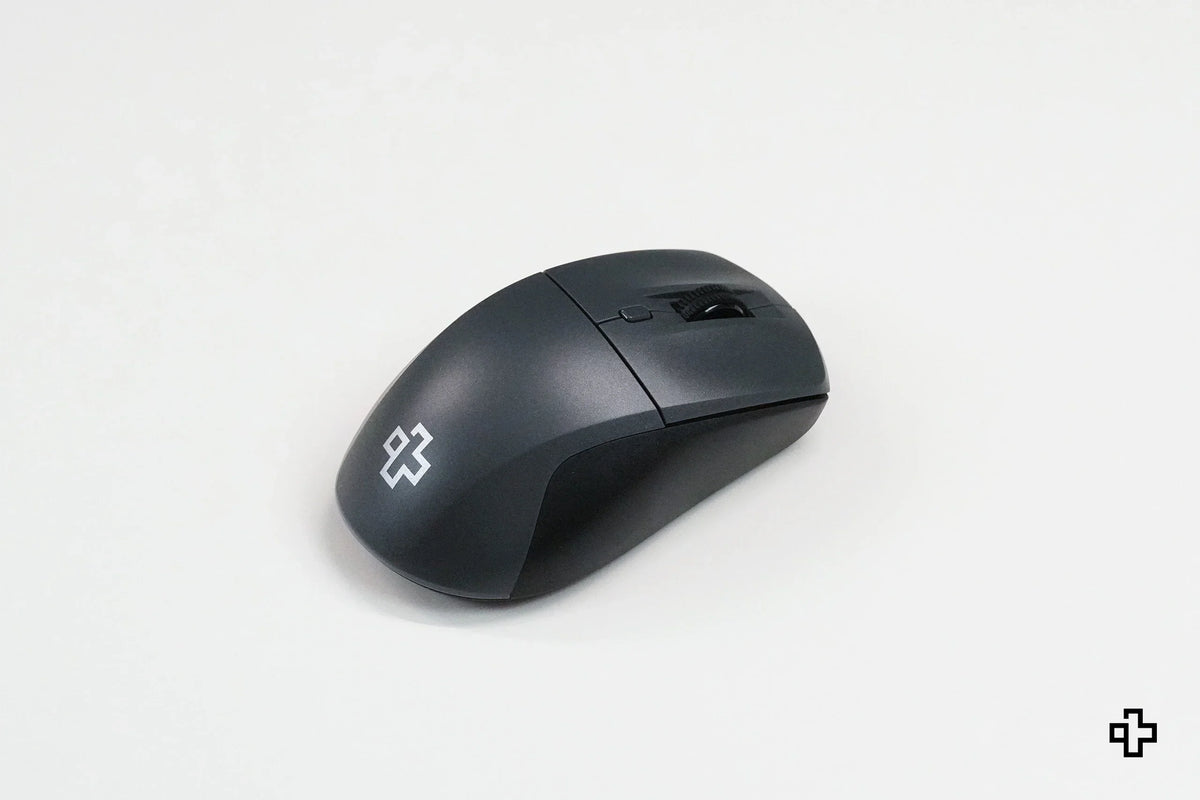 QwertyKey Flow Office vezeték nélküli Bluetooth RGB egér, fekete