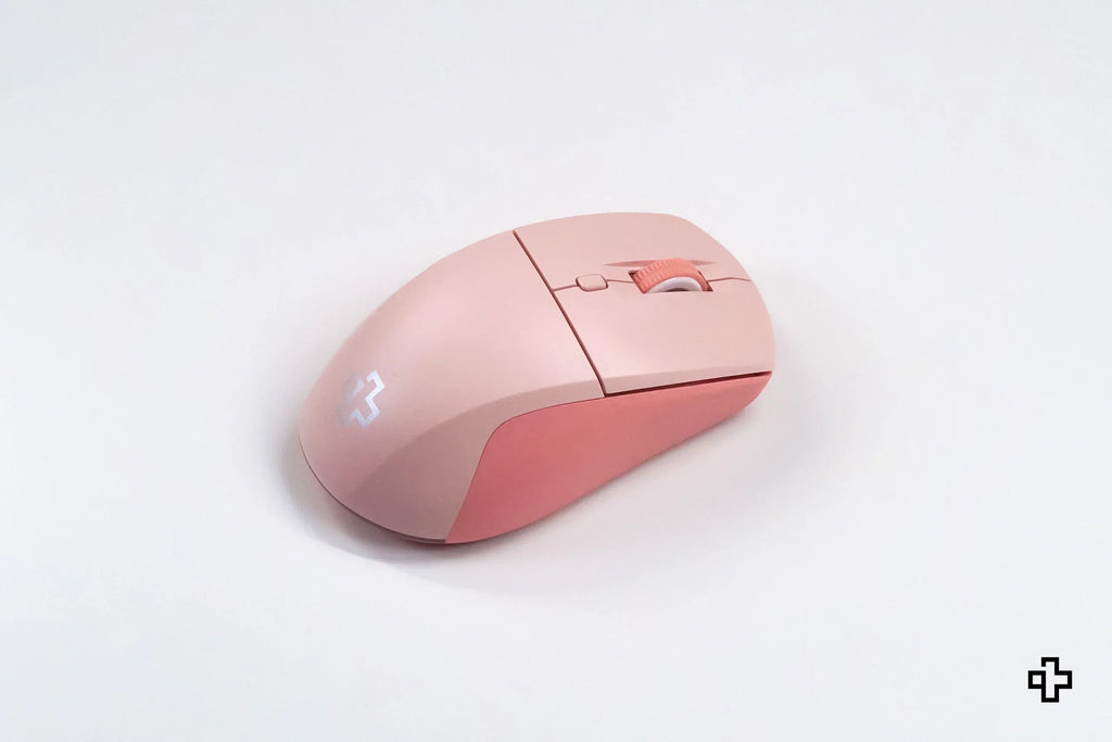 QwertyKey Flow Office vezeték nélküli Bluetooth RGB egér, rózsaszín