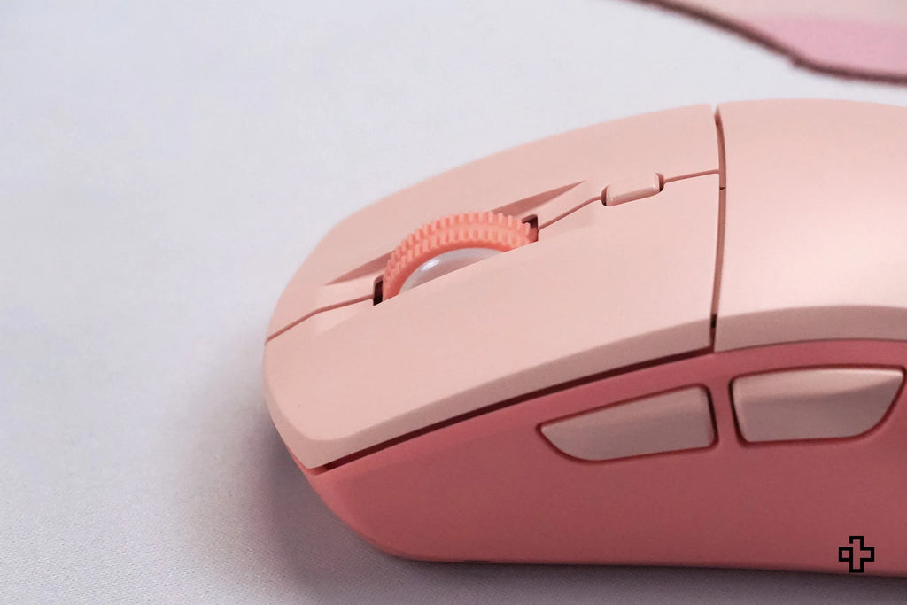 QwertyKey Flow Office vezeték nélküli Bluetooth RGB egér, rózsaszín