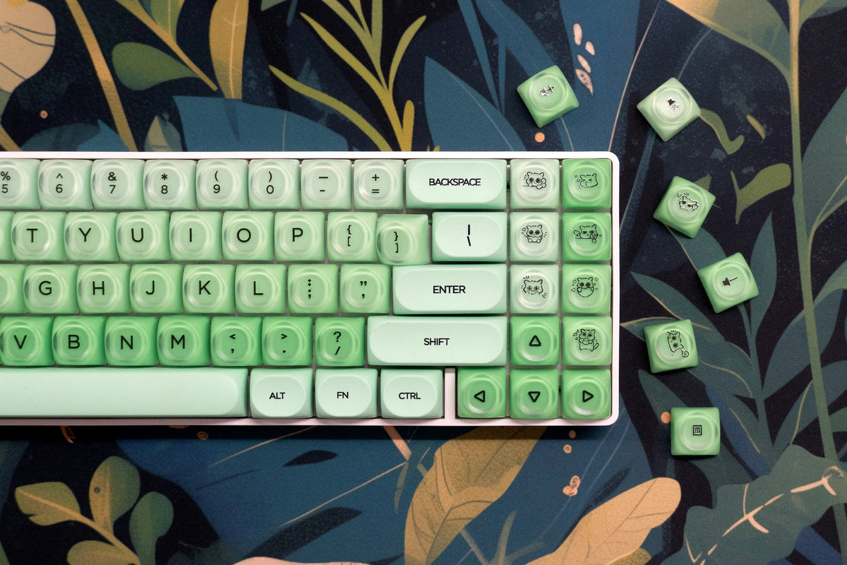 QwertyKey Mint HOA profilú keycap szett