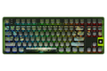 QwertyKey80 Leaf – vezeték nélküli mechanikus gamer billentyűzet kijelzővel, hot-swap, Full RGB, QMK/VIA, gasket mount