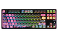 QwertyKey80 War – vezeték nélküli mechanikus gamer billentyűzet kijelzővel, hot-swap, Full RGB, QMK/VIA, gasket mount