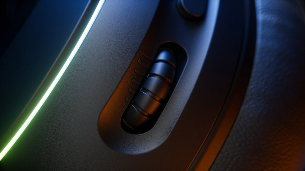QwertyKey Pulse vezeték nélküli gamer headset, háromféle csatlakozás, RGB, szoftver, mikrofon AI zajszűréssel