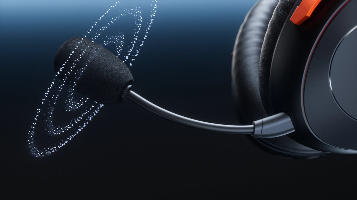 QwertyKey Pulse vezeték nélküli gamer headset, háromféle csatlakozás, RGB, szoftver, mikrofon AI zajszűréssel