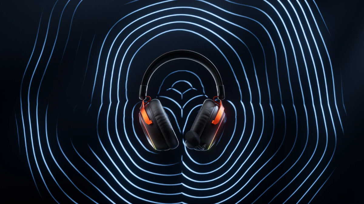 QwertyKey Pulse vezeték nélküli gamer headset, háromféle csatlakozás, RGB, szoftver, mikrofon AI zajszűréssel