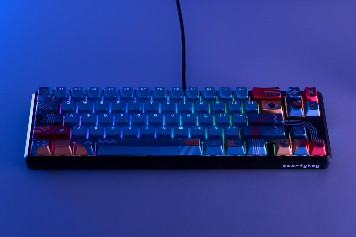 QwertyKey65 Metric – mechanikus gamer billentyűzet, hot-swap, Full RGB