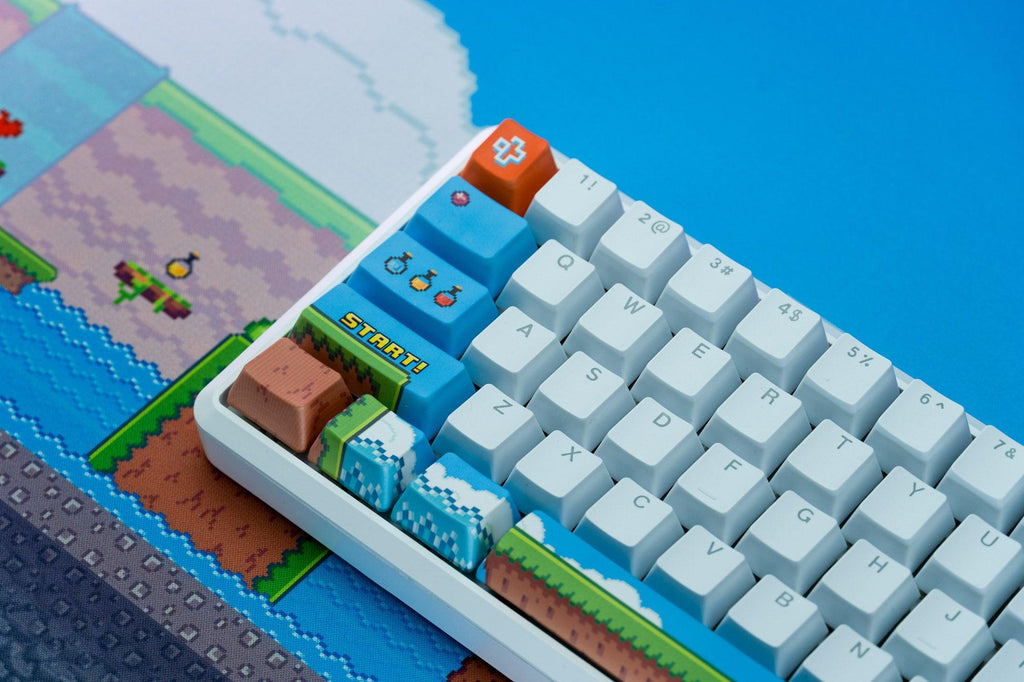 QwertyKey65 Arcade – mechanikus gamer billentyűzet, hot-swap, Full RGB