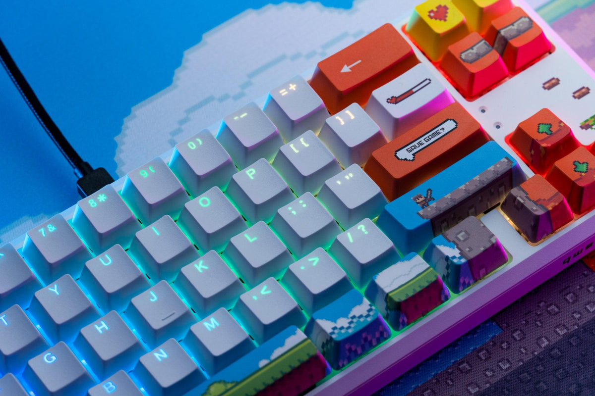 QwertyKey65 Arcade – mechanikus gamer billentyűzet, hot-swap, Full RGB