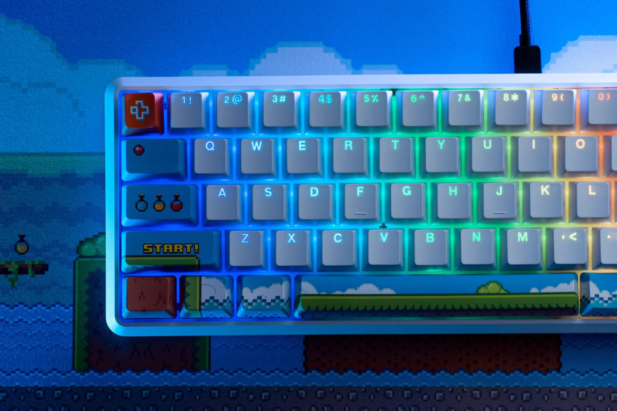 QwertyKey65 Arcade – mechanikus gamer billentyűzet, hot-swap, Full RGB
