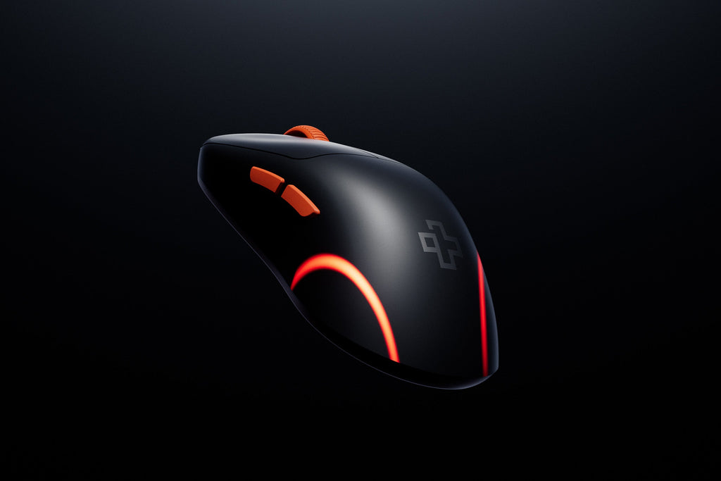 QwertyKey Falcon Black 8K vezeték nélküli gamer egér, 30 000 DPI, háromféle csatlakozás, Bluetooth, PixArt 3950