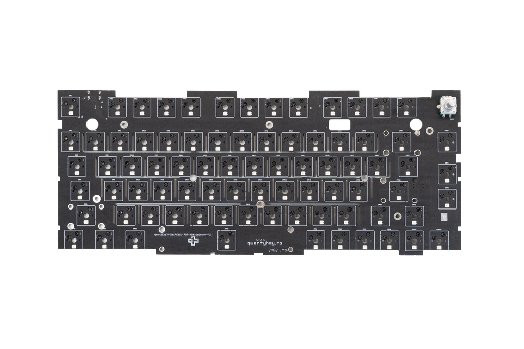 QwertyKey75 PCB, VIA szoftverrel