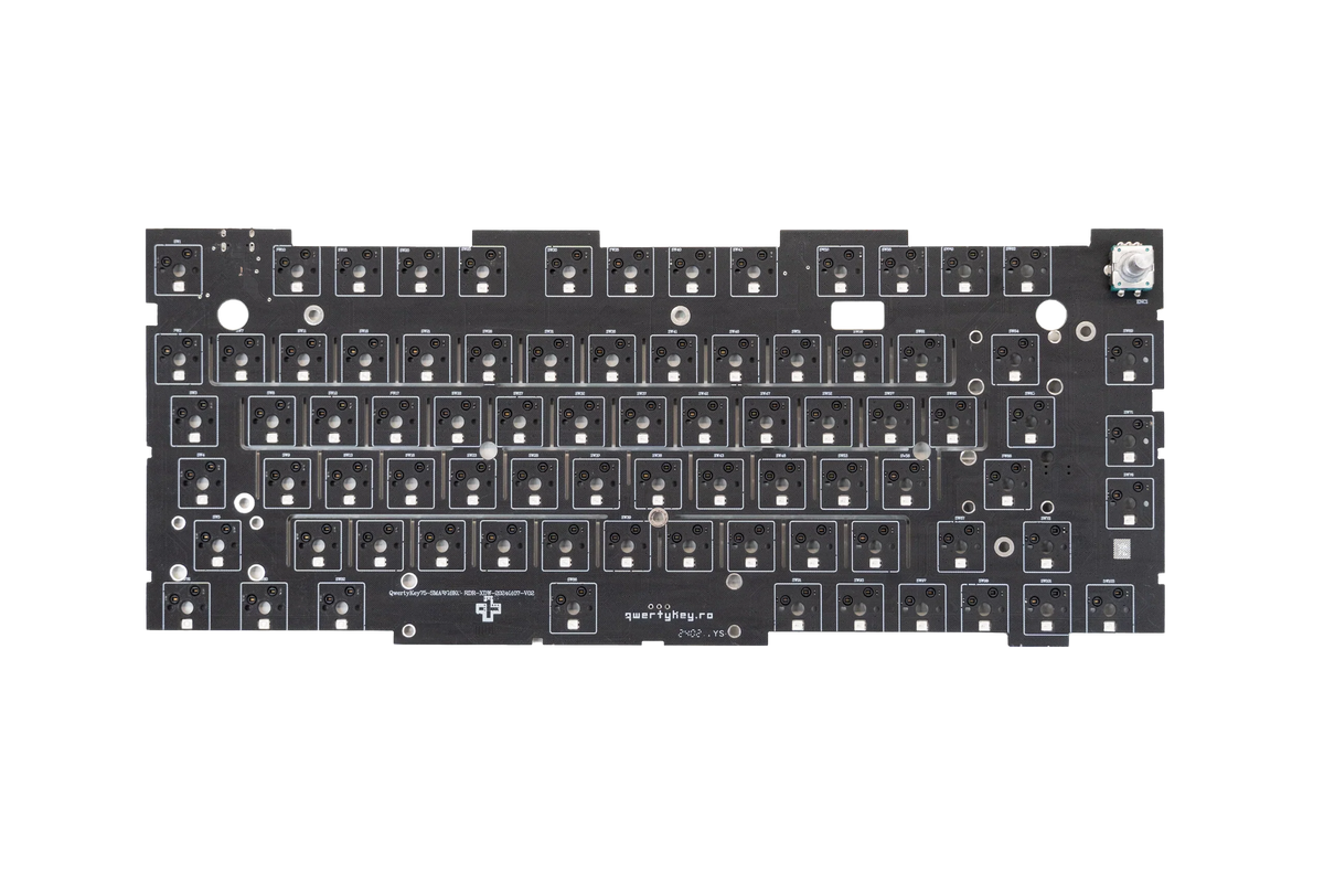 QwertyKey75 PCB, VIA szoftverrel