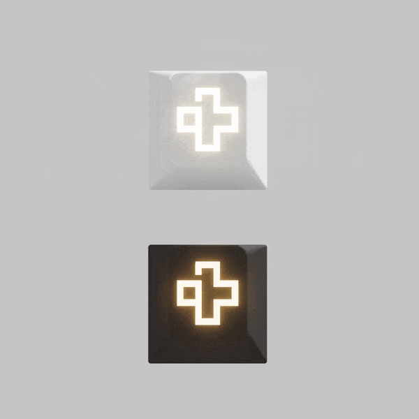 QwertyKey áttetsző keycap