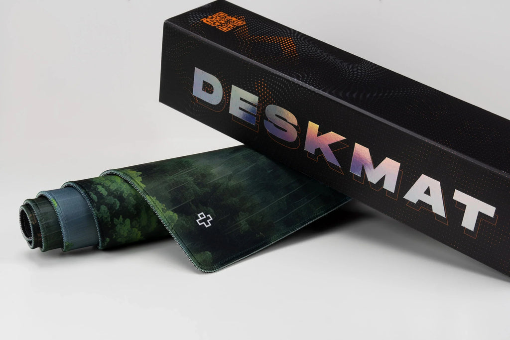 QwertyKey Forest gamer asztali egérpad, vízálló, varrott szélek, 4 mm, csúszásmentes gumitalp
