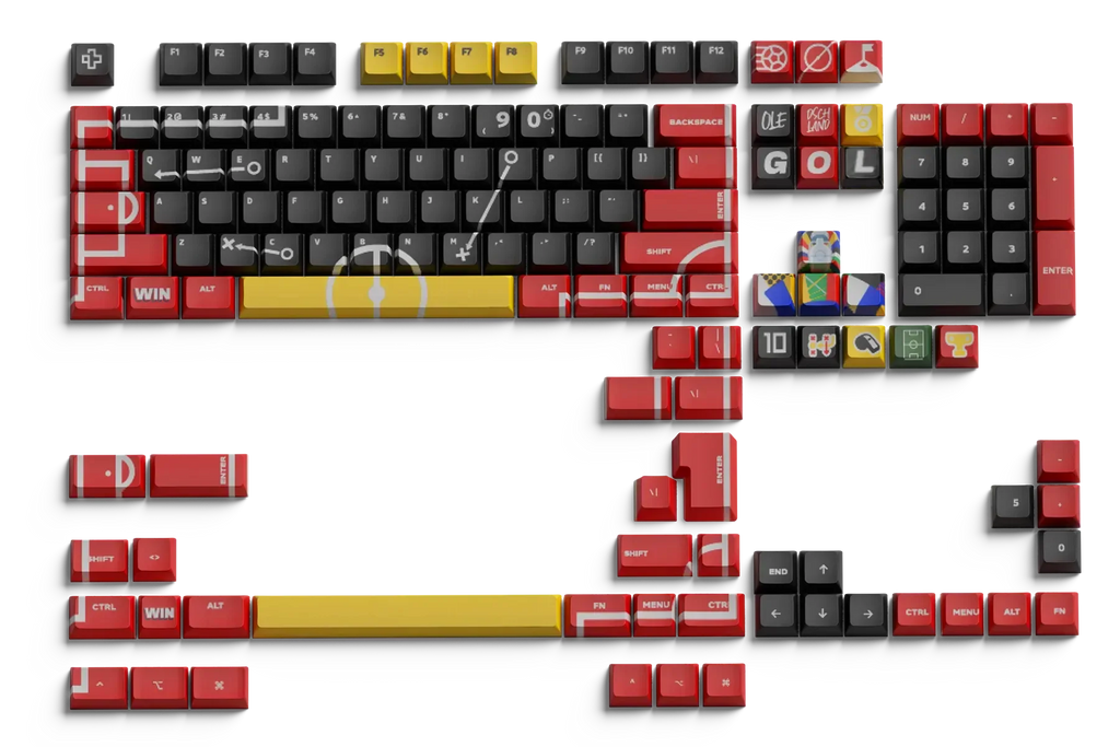QwertyKey Euro 2024 Németország XDA profilú PBT keycap szett