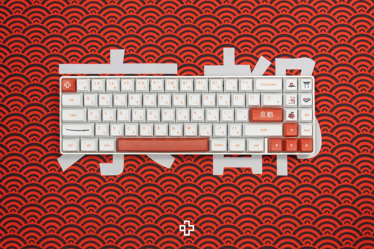 QwertyKey Kyoto gamer asztali egérpad, vízálló, varrott szélek, 4 mm, csúszásmentes gumitalp
