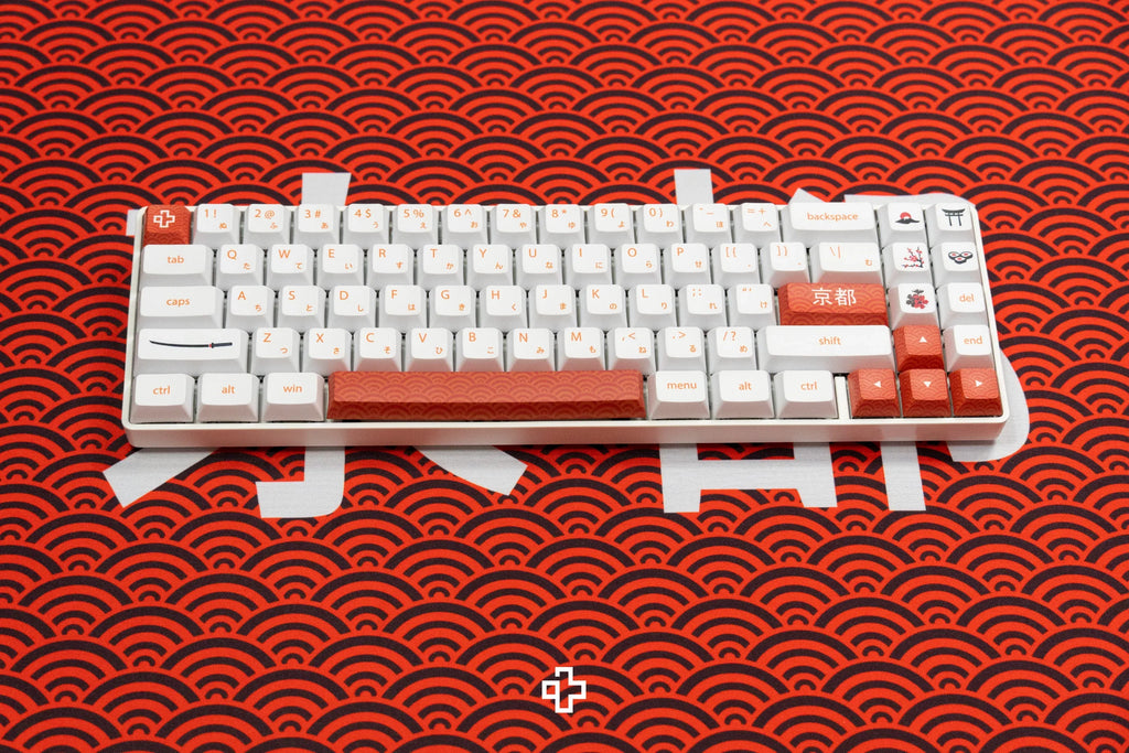QwertyKey Kyoto gamer asztali egérpad, vízálló, varrott szélek, 4 mm, csúszásmentes gumitalp