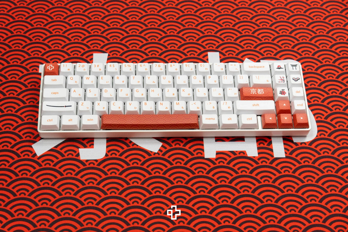 QwertyKey Kyoto gamer asztali egérpad, vízálló, varrott szélek, 4 mm, csúszásmentes gumitalp