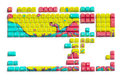 QwertyKey Octopus Yellow OEM profilú PBT keycap szett