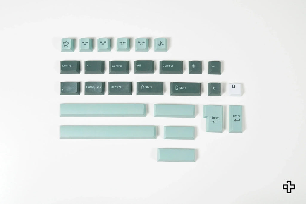 QWERTY Olive V2 PBT double-shot keycap szett