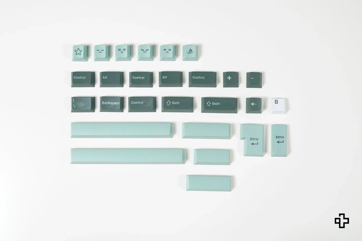QWERTY Olive V2 PBT double-shot keycap szett