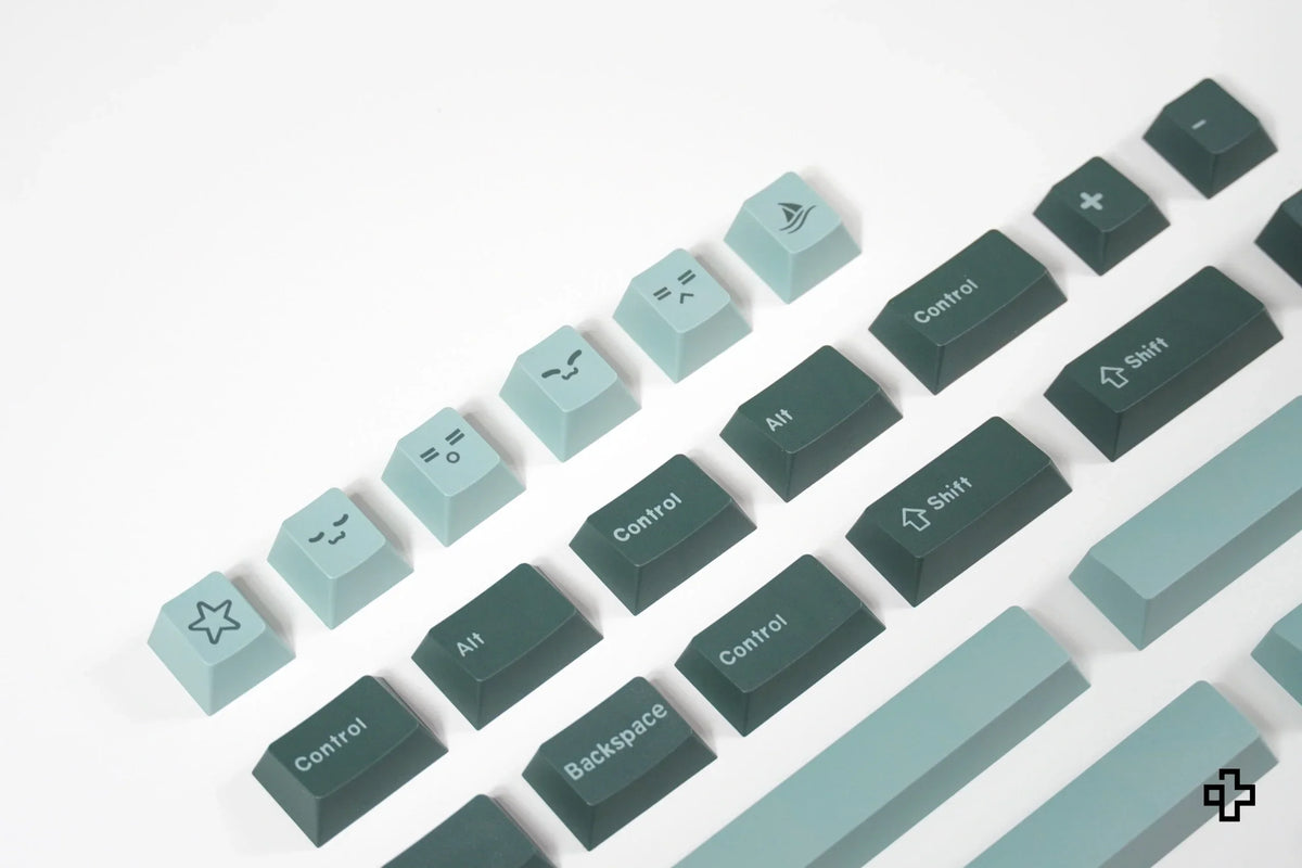QWERTY Olive V2 PBT double-shot keycap szett