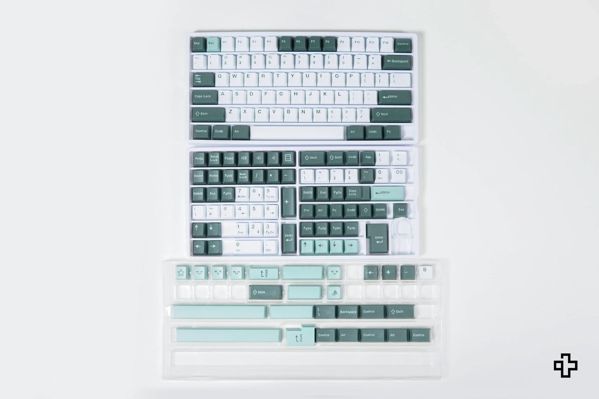 QWERTY Olive V2 PBT double-shot keycap szett