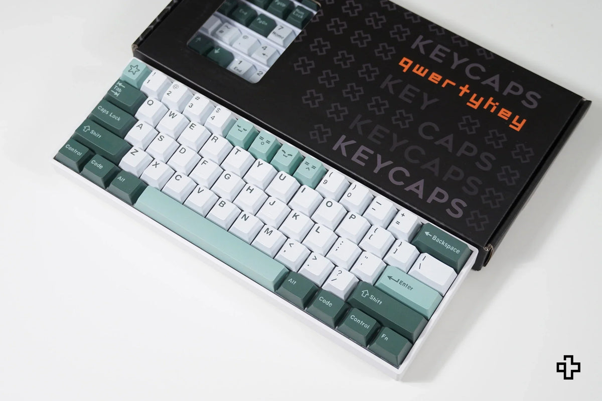 QWERTY Olive V2 PBT double-shot keycap szett