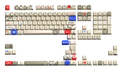 QwertyKey Retro dye-sub keycap szett, Cherry profil