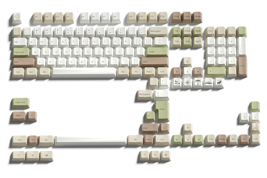 QwertyKey Earth keycap szett