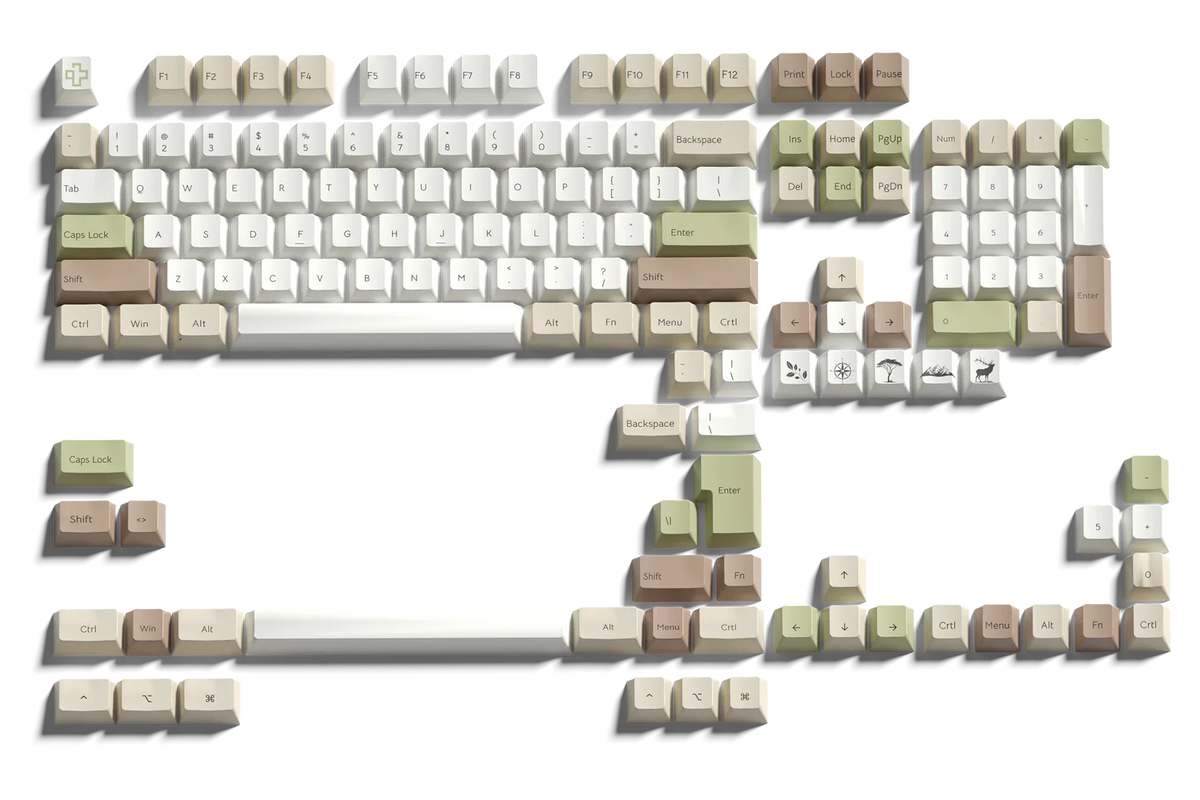 QwertyKey Earth keycap szett