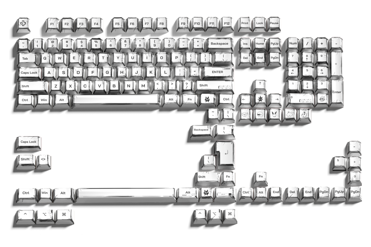 QwertyKey Manga Cherry profilú PBT keycap szett