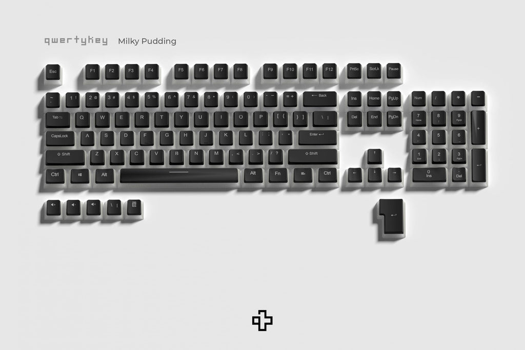 Milky Pudding áttetsző OEM profilú PBT keycap szett