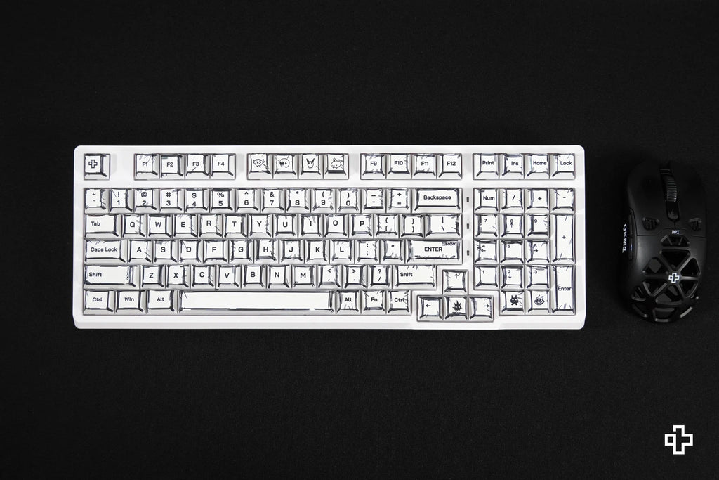 QwertyKey Manga Cherry profilú PBT keycap szett