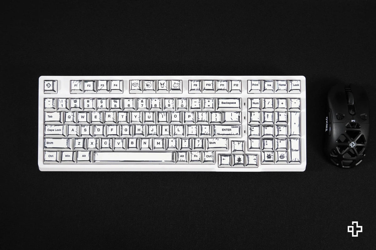 QwertyKey Manga Cherry profilú PBT keycap szett