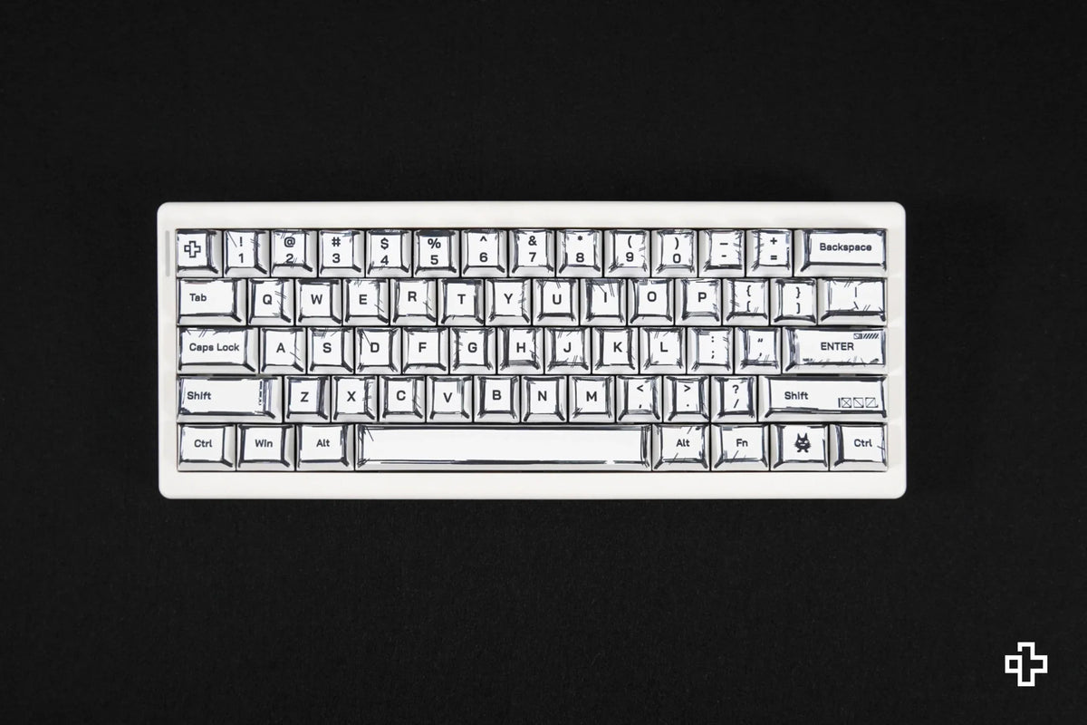 QwertyKey Manga Cherry profilú PBT keycap szett