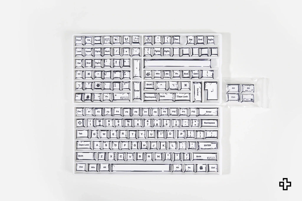 QwertyKey Manga Cherry profilú PBT keycap szett