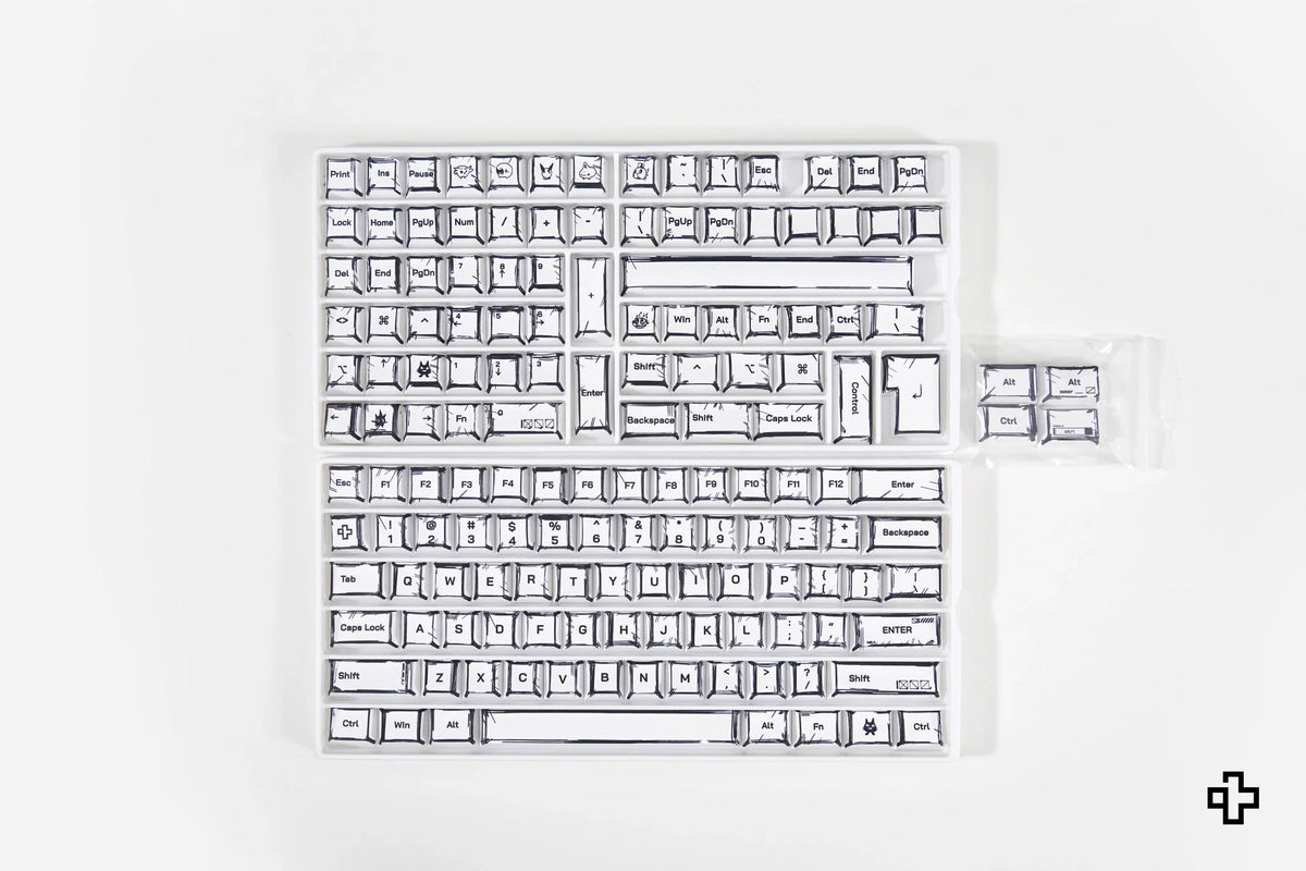 QwertyKey Manga Cherry profilú PBT keycap szett